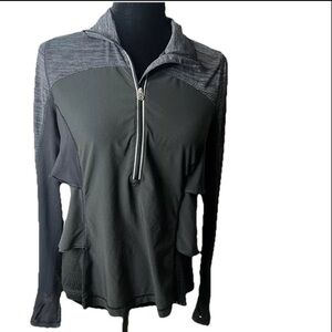 Lululemon half zip side‎ layers and lace pullover 8